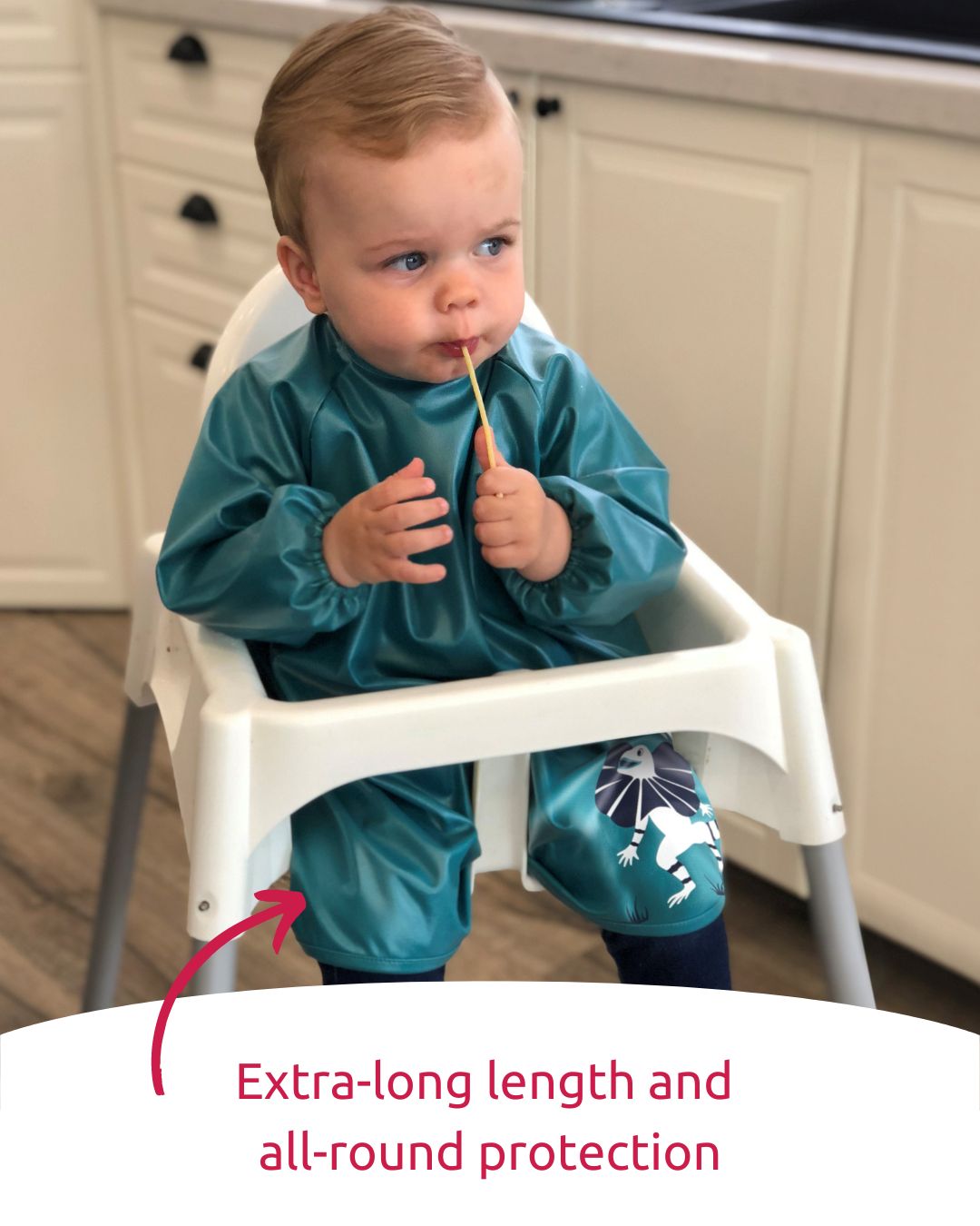 Little Chomps - Messy Mealtime (Toddler) Smock: 8mths to 2+yrs