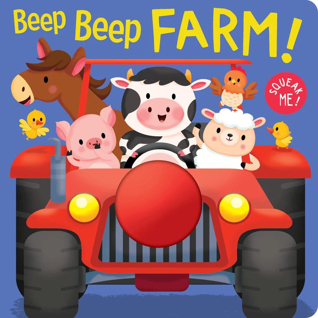 Book | Squeak Me! - Board Book - Beep Beep Farm!
