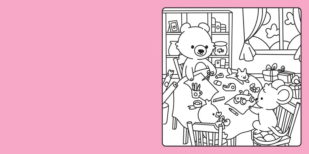 Book | Happy Days - Cosy Christmas Advent Colouring Book (Hardback Edition)