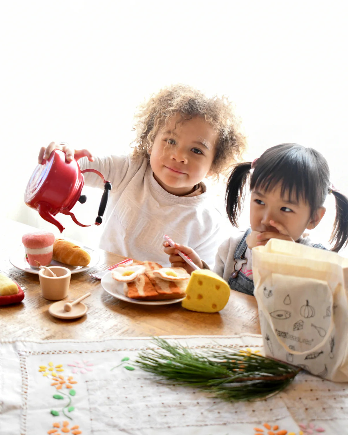 Tara Treasures - Felt Bacon and Eggs Breakfast Set