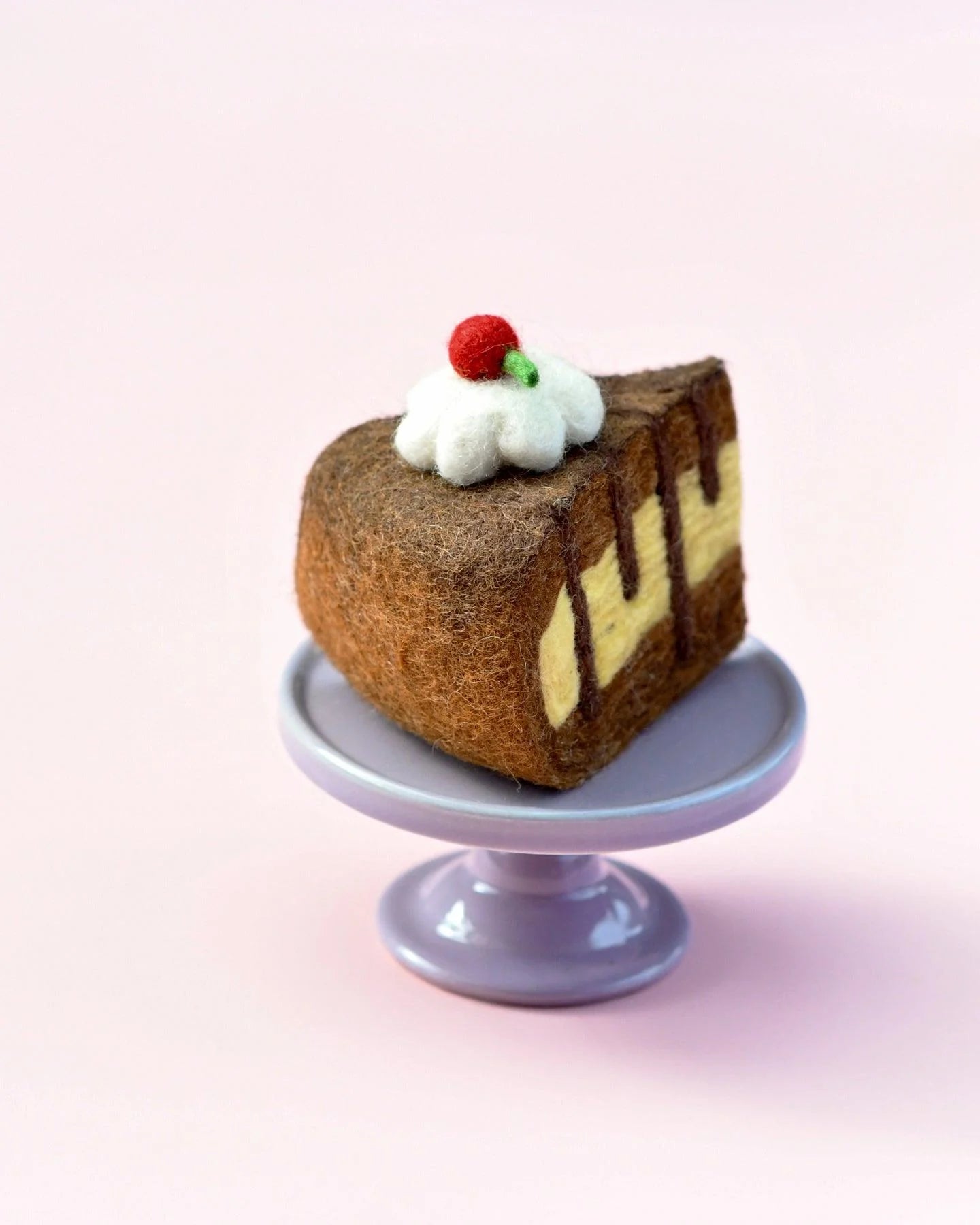 Tara Treasures - Felt Chocolate Caramel Cake Slice