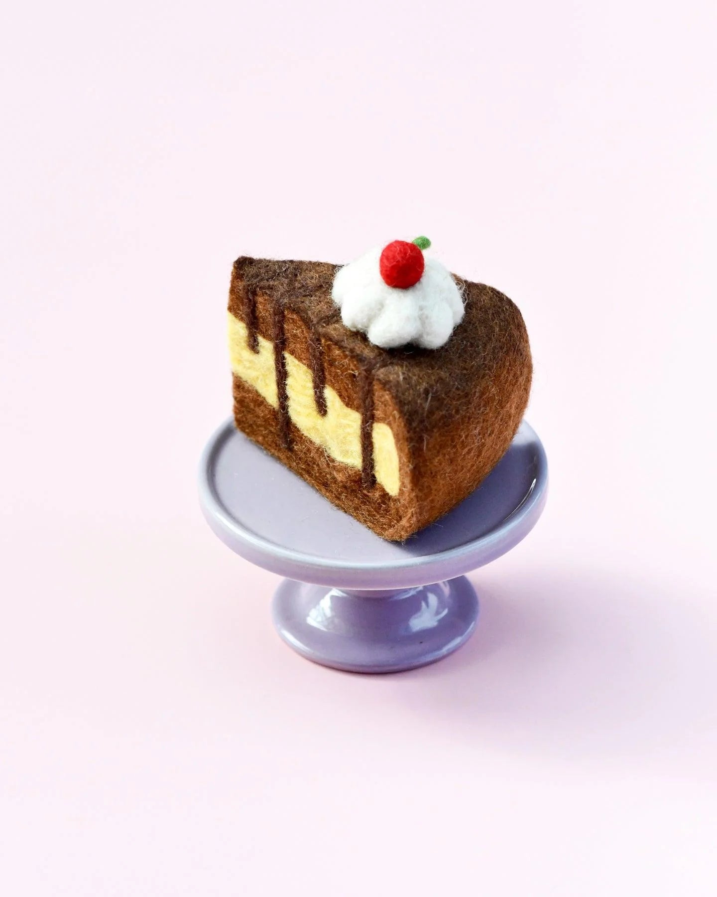 Tara Treasures - Felt Chocolate Caramel Cake Slice