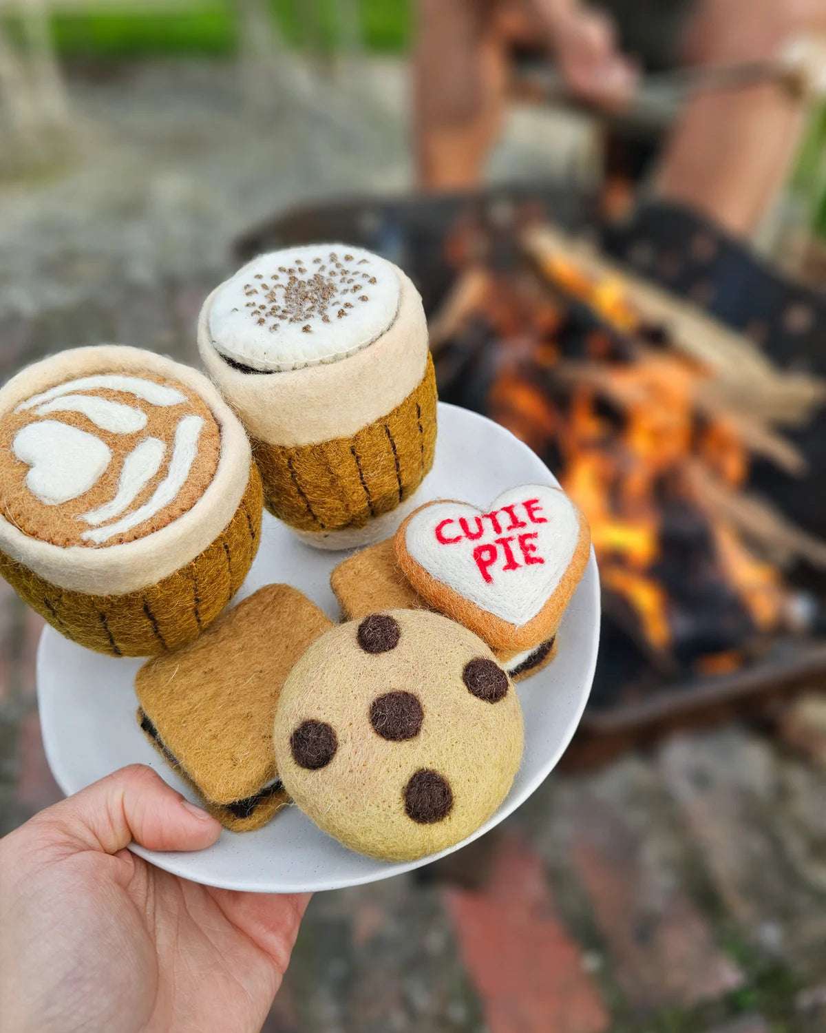Tara Treasures - Felt Coffee Cup with Interchangeable Toppings