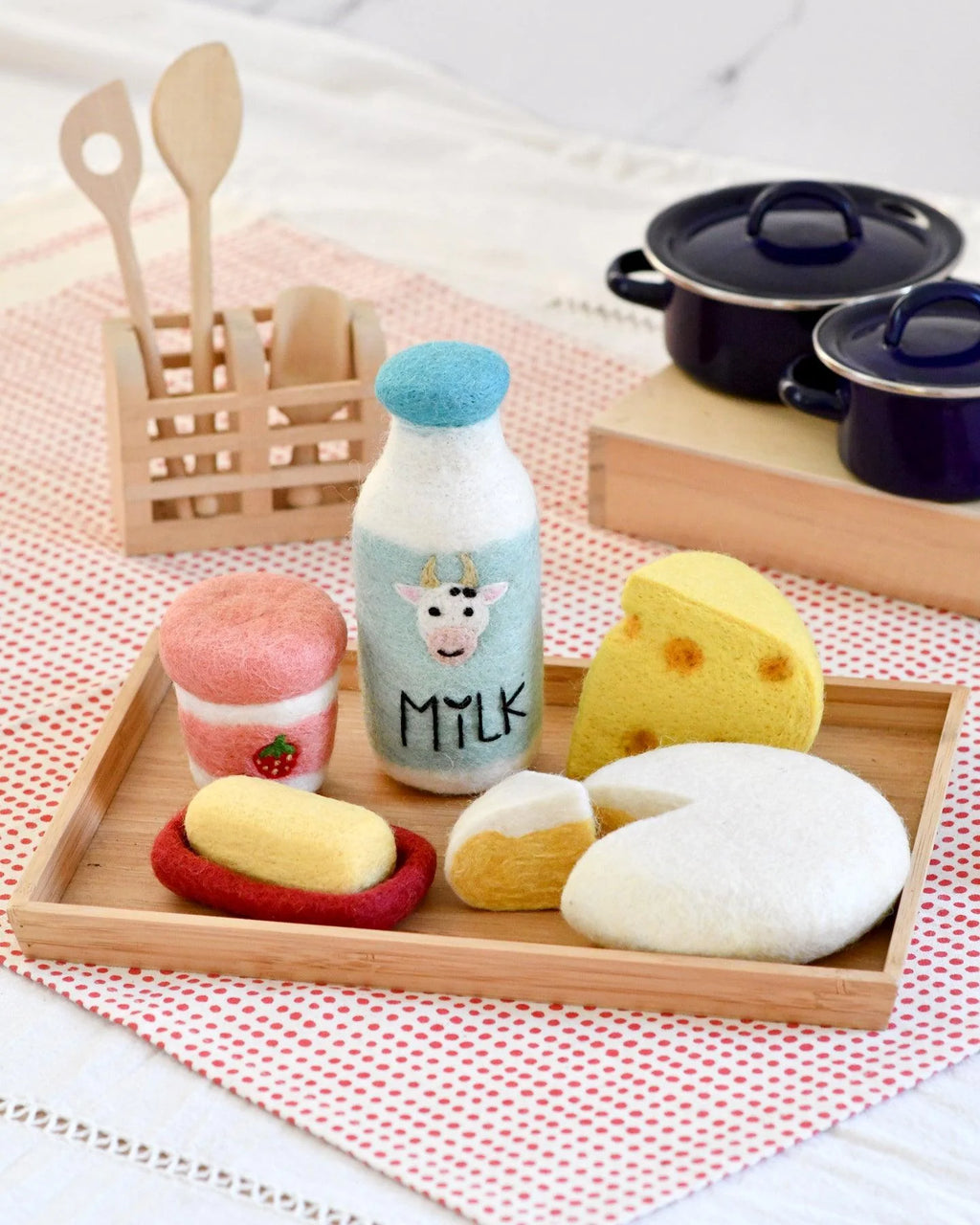 Tara Treasures - Felt Food Groups Play Food - Dairy