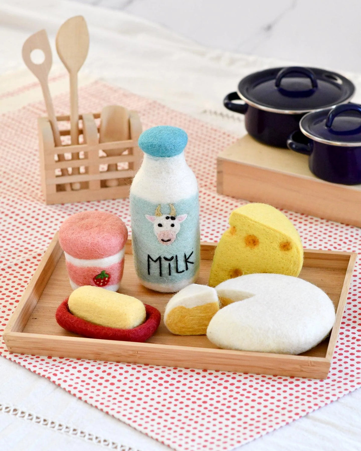 Tara Treasures - Felt Food Groups Play Food - Dairy