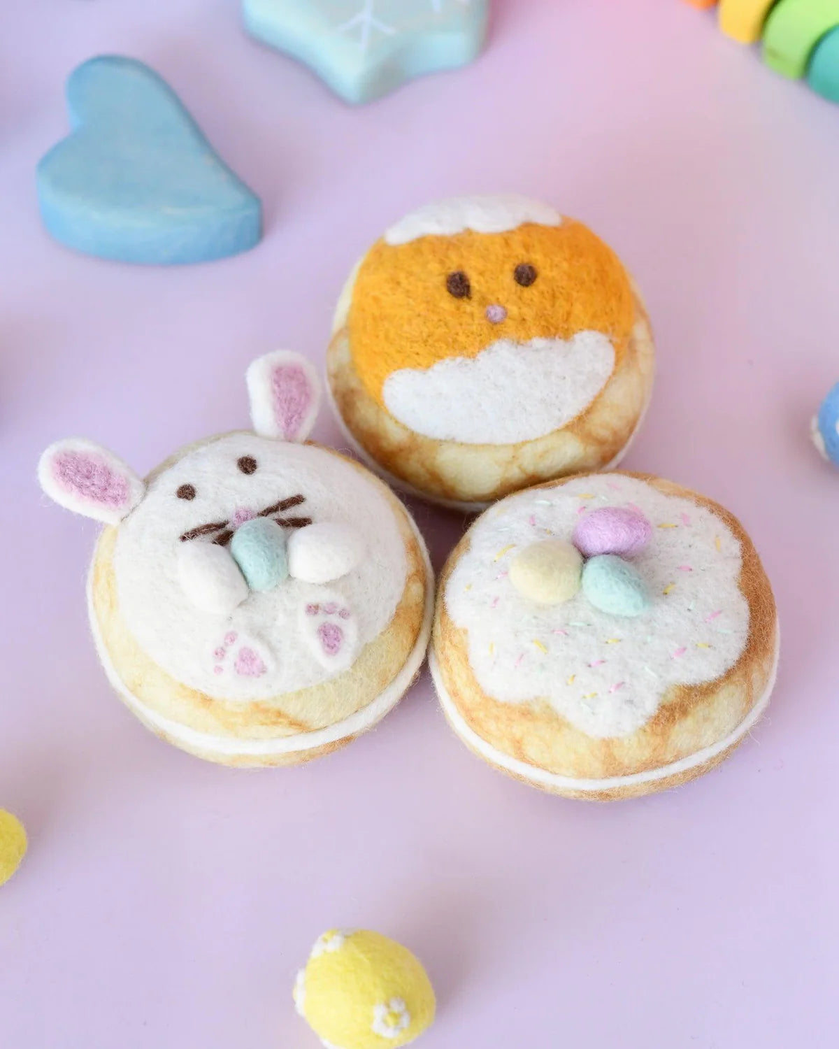 Tara Treasures - Felt Easter Donuts - Set of 3
