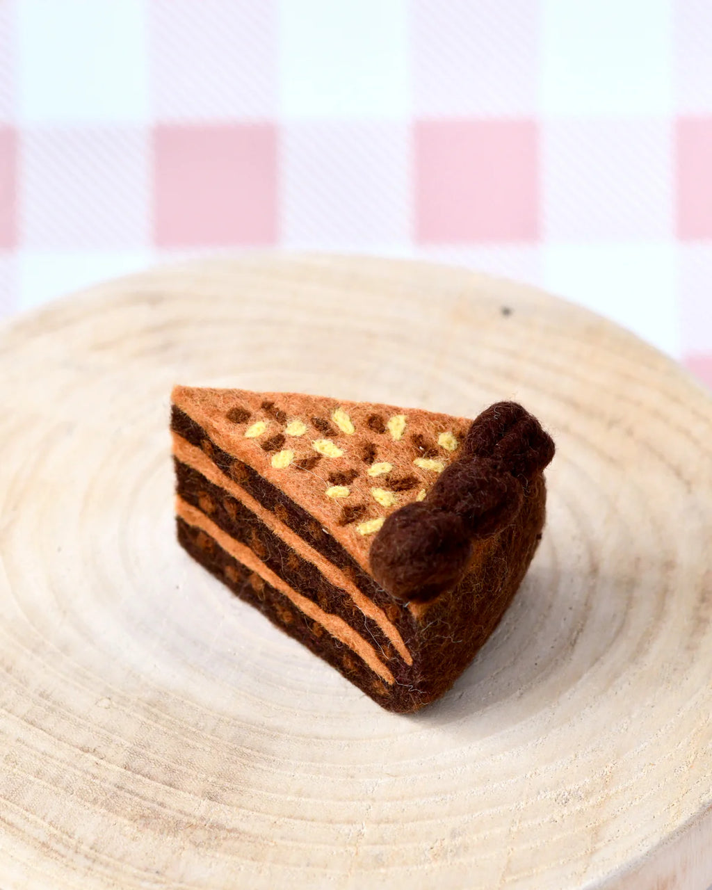 Tara Treasures - Felt German Chocolate Cake Slice