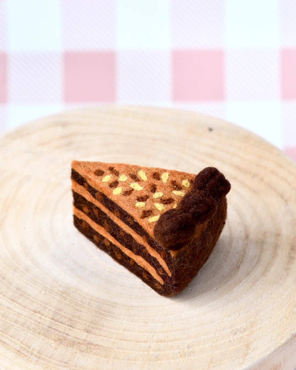 Tara Treasures - Felt German Chocolate Cake Slice