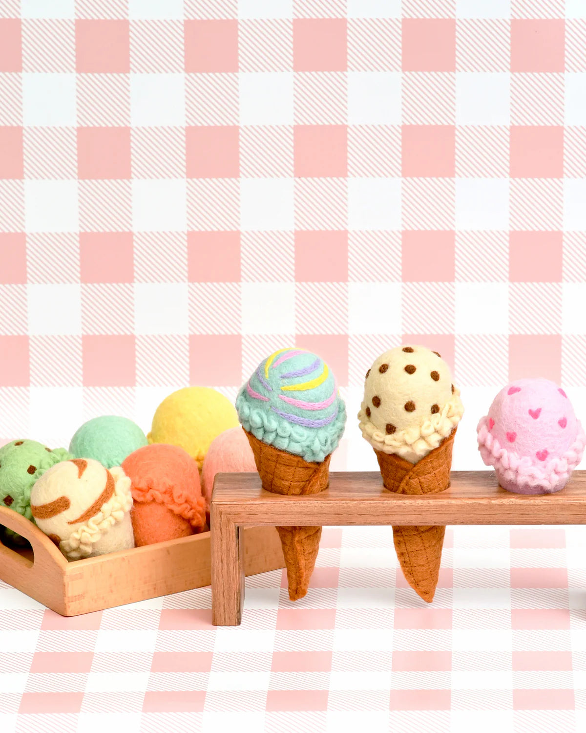 Tara Treasures - Felt Ice Cream Cone Holder - Australian Made