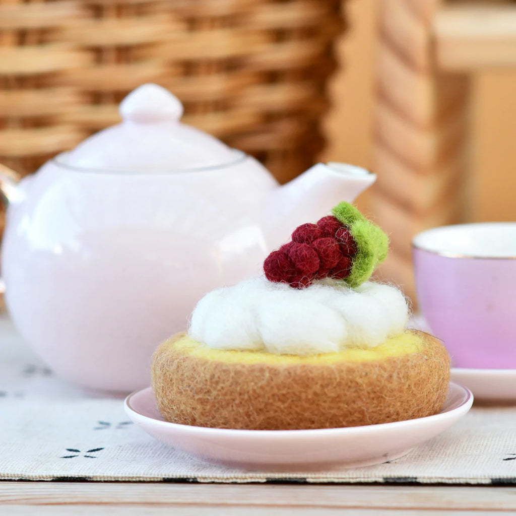 Tara Treasures - Felt Lemon Meringue Tart