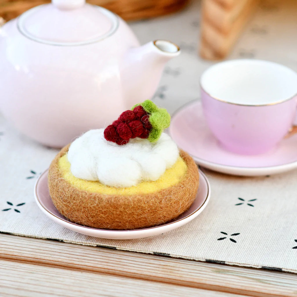 Tara Treasures - Felt Lemon Meringue Tart