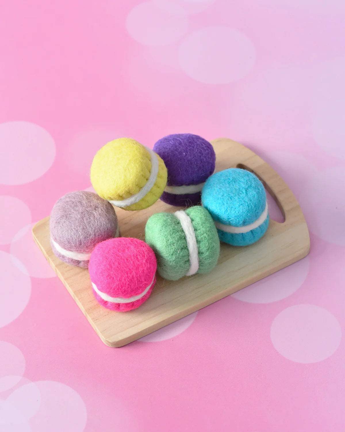 Tara Treasures - Felt Macarons B - Set of 6