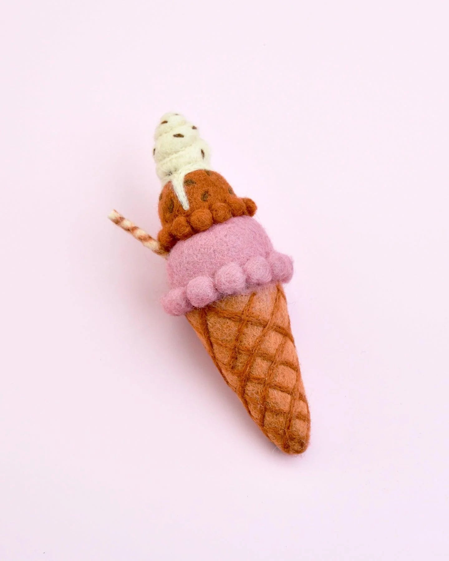 Tara Treasures - Felt Neapolitan (Harlequin) Ice Cream