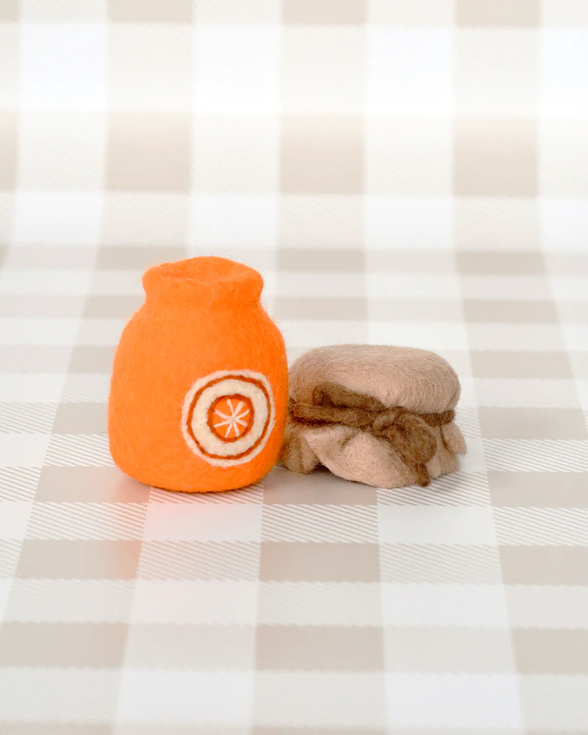 Tara Treasures - Felt Orange Marmalade Jar