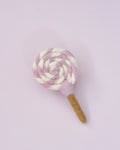 Tara Treasures - Felt Pink and White Swirl Lollipop