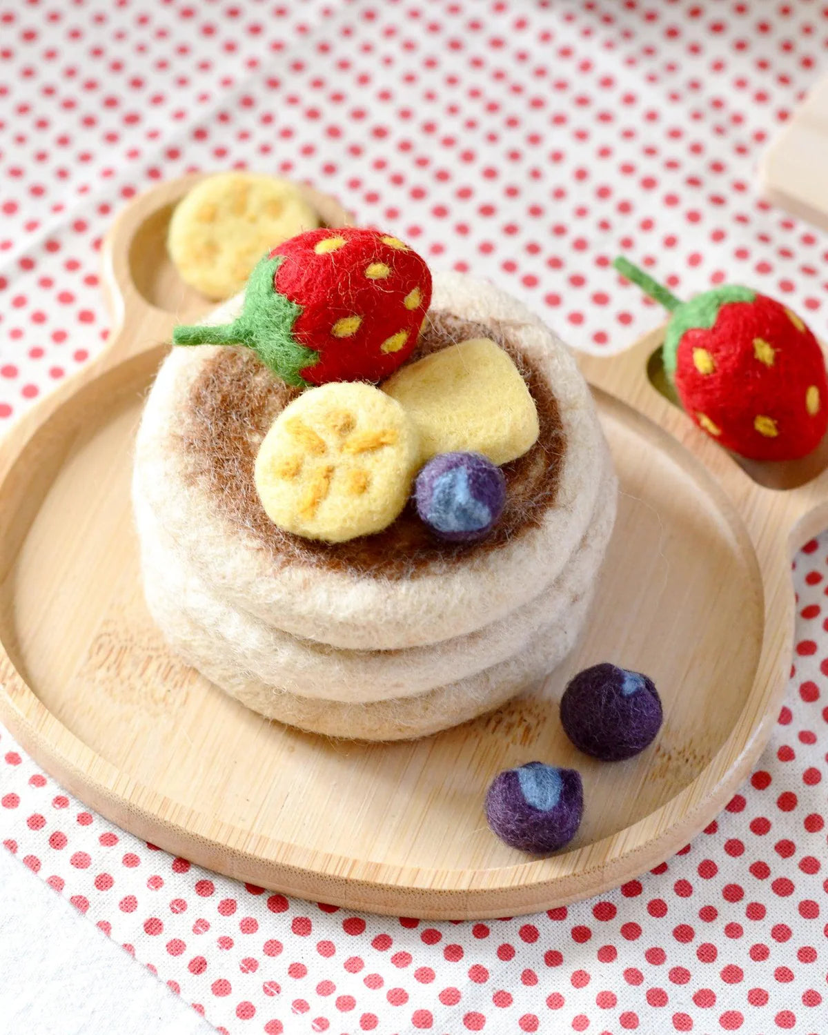 Tara Treasures - Felt Pancake Stack Play Food Set