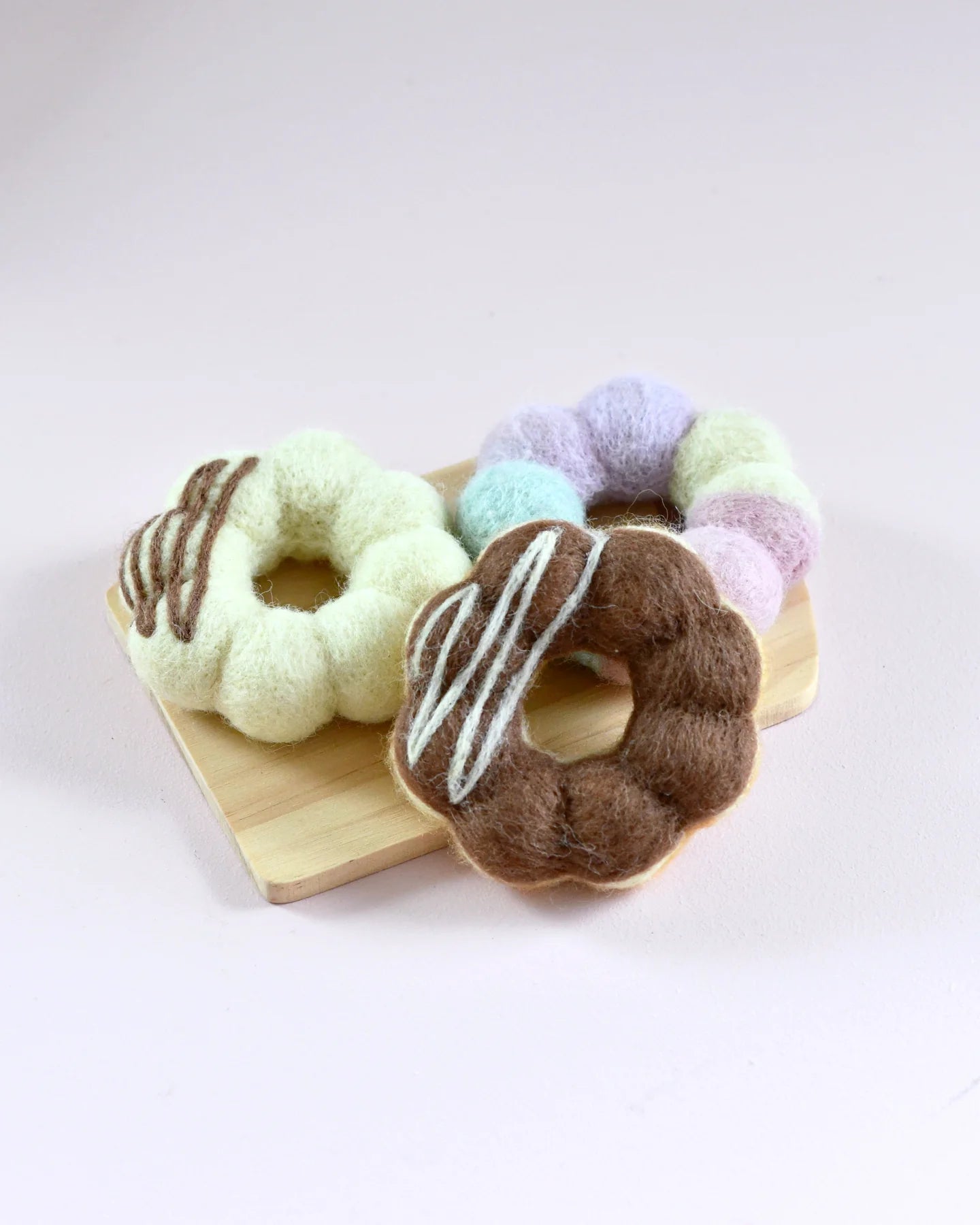 Tara Treasures - Felt Pon De Ring Mochi Donuts (Set of 3)