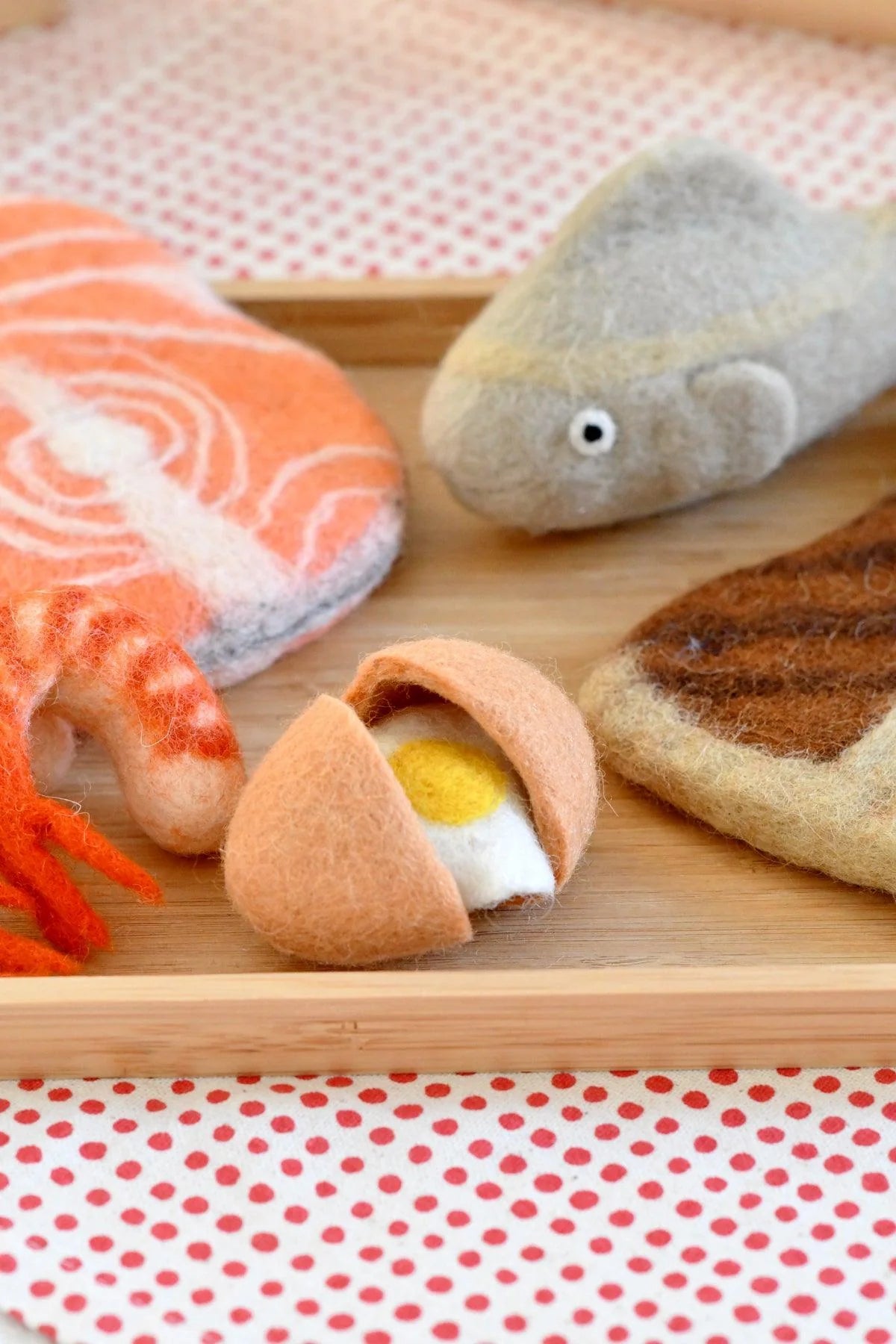 Tara Treasures - Felt Food Groups Play Food - Protein