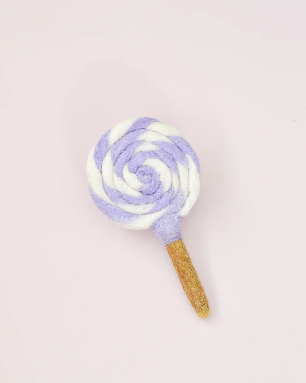 Tara Treasures - Felt Purple and White Swirl Lollipop