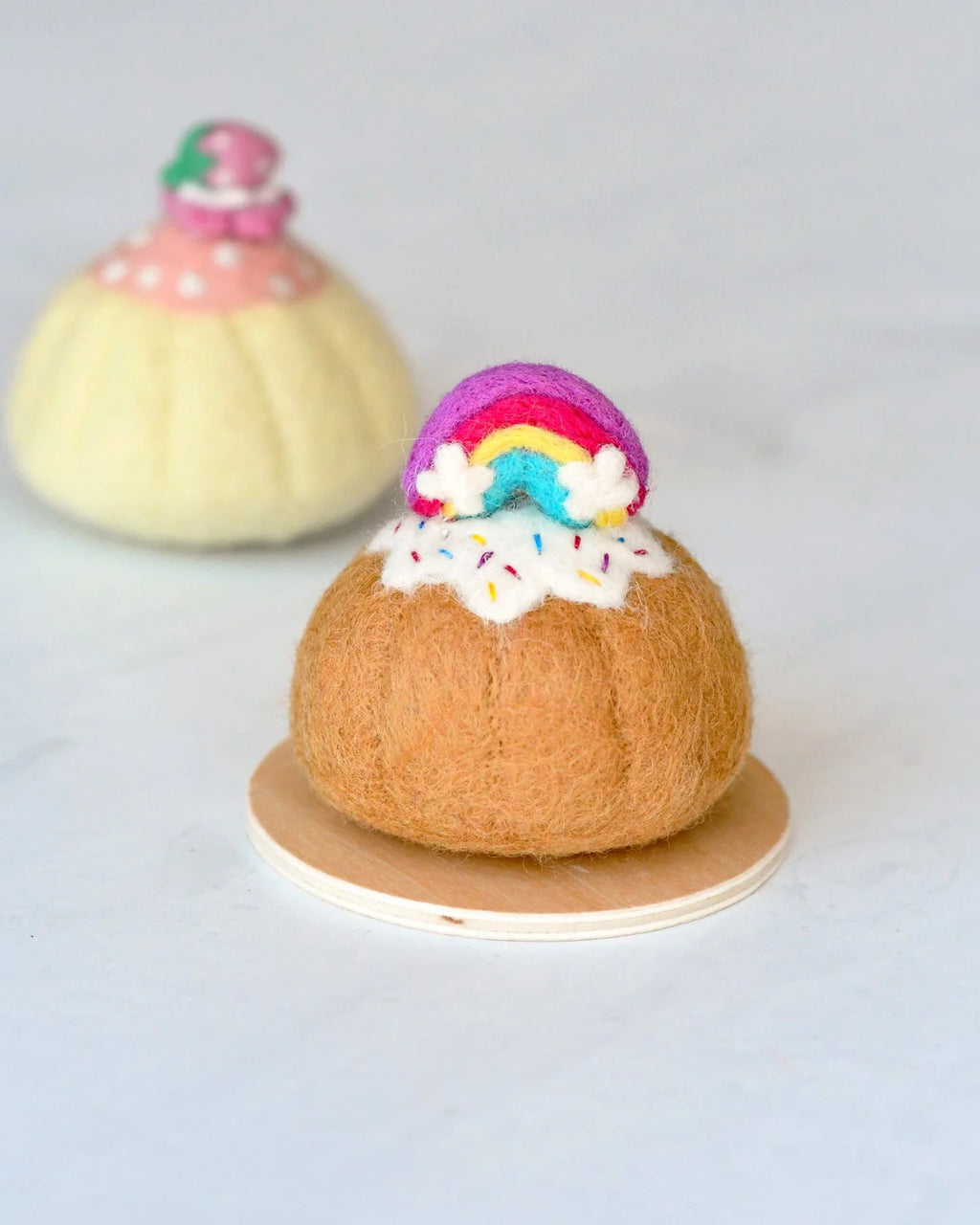 Tara Treasures - Felt Rainbow Bundt Cake with Icing