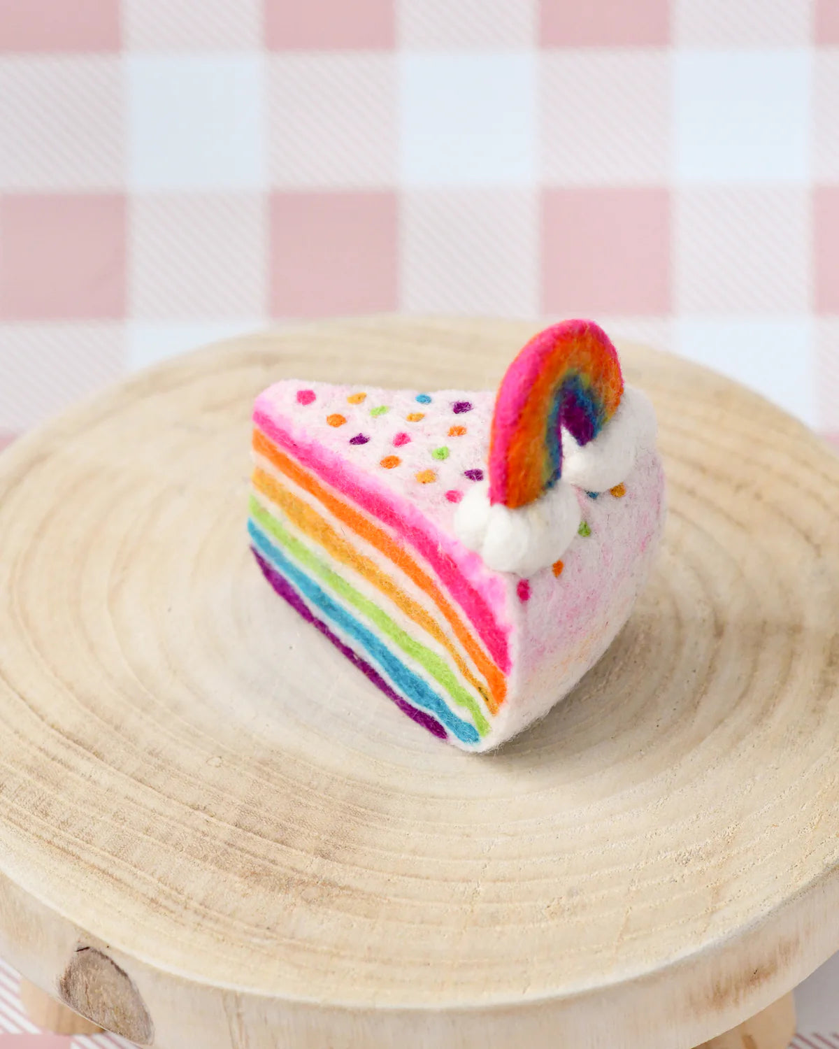 Tara Treasures - Felt Rainbow Cake Slice
