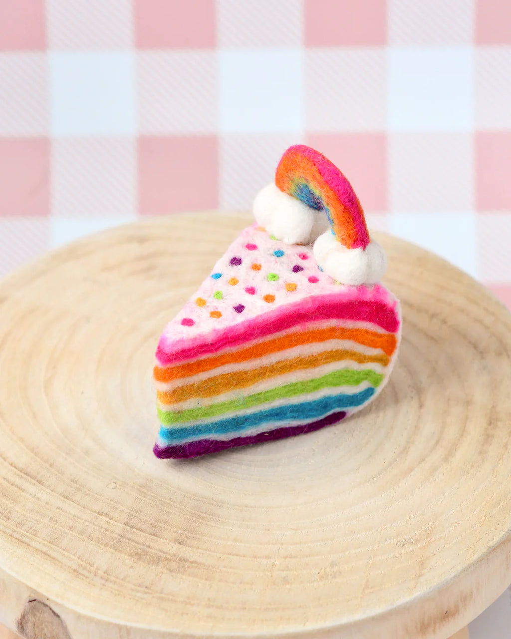 Tara Treasures - Felt Rainbow Cake Slice
