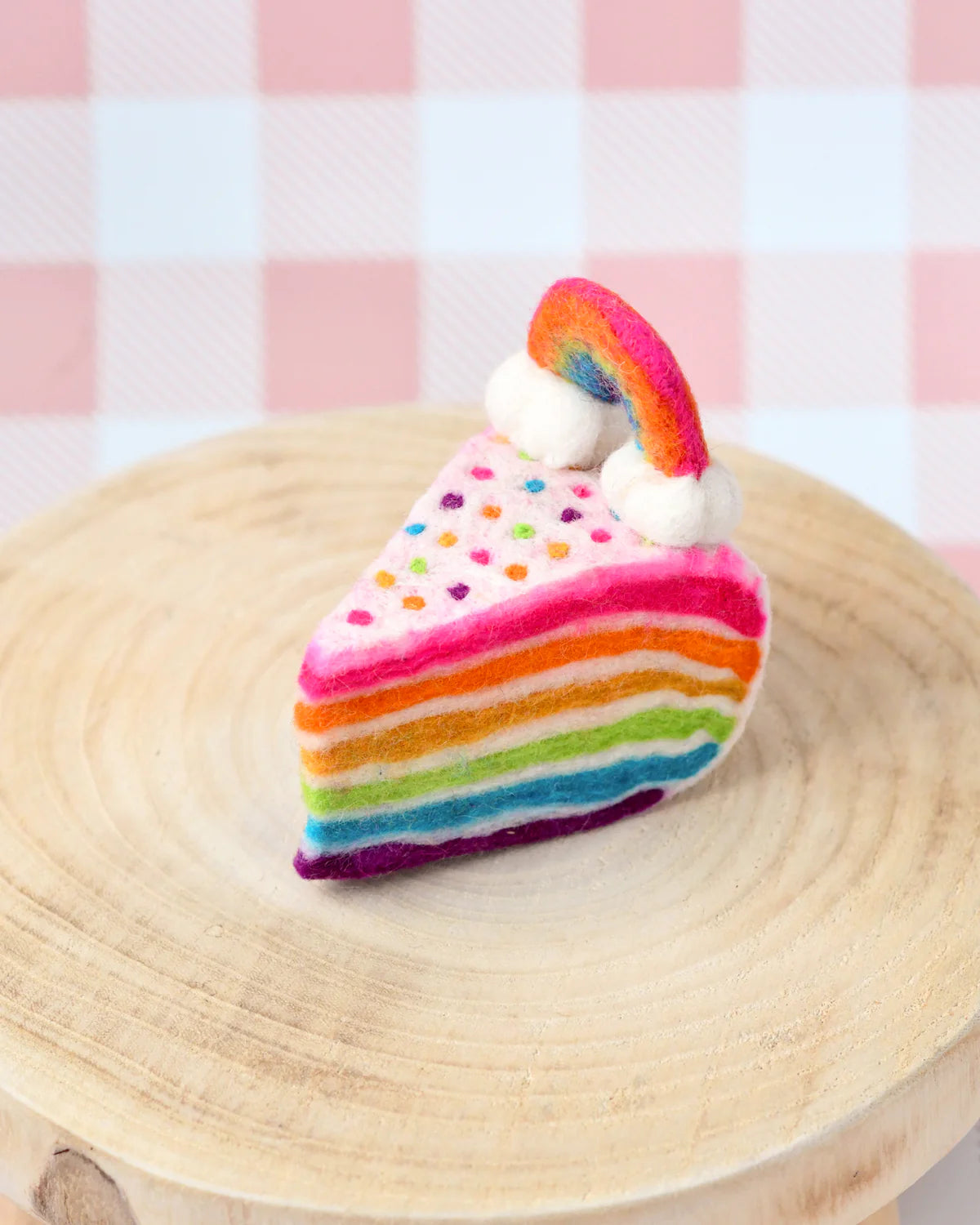 Tara Treasures - Felt Rainbow Cake Slice