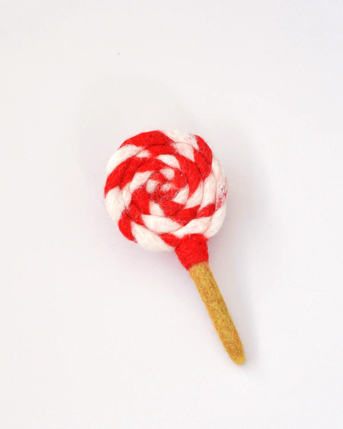Tara Treasures - Felt Red and Swirls Lollipop