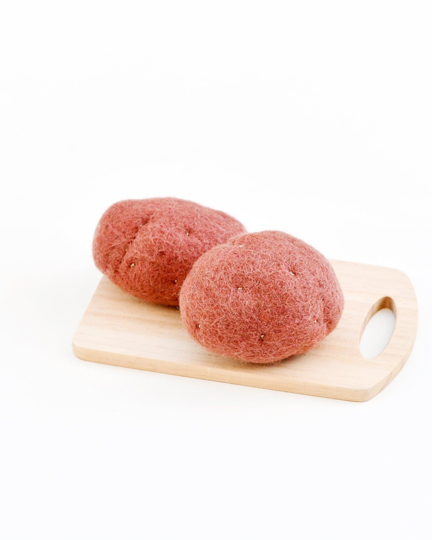 Tara Treasures - Felt Red Potatoes (Set of 2)
