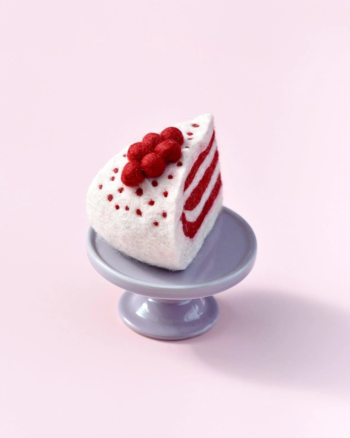 Tara Treasures - Felt Red Velvet Cake Slice