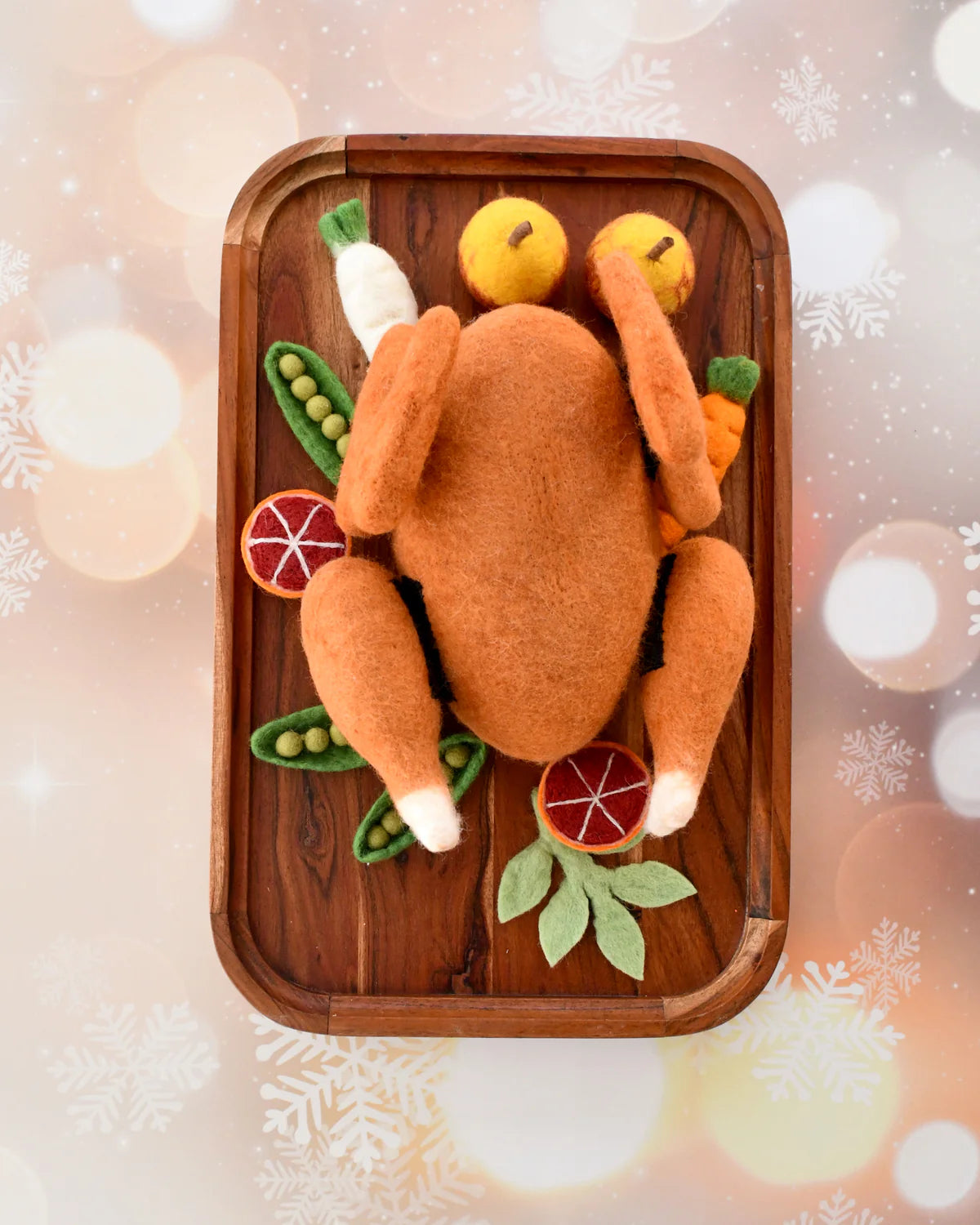 Tara Treasures - Felt Roast Turkey Play Food Set