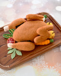 Tara Treasures - Felt Roast Turkey Play Food Set