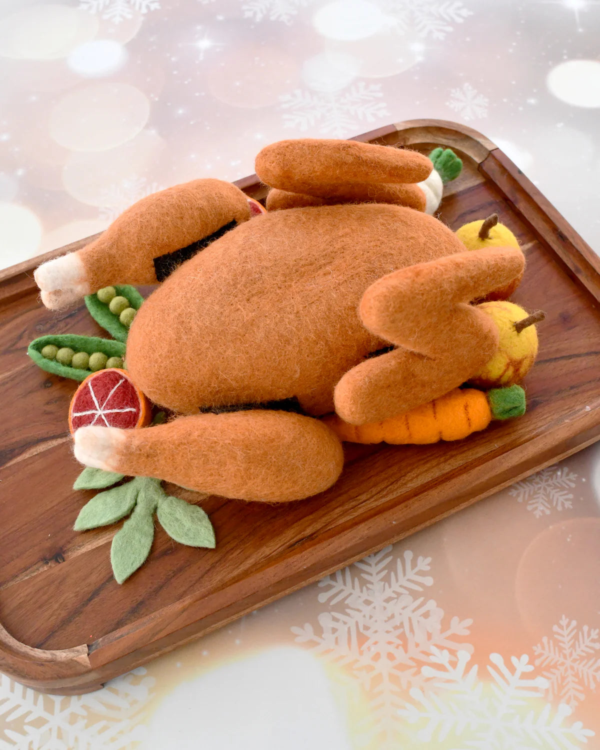 Tara Treasures - Felt Roast Turkey Play Food Set