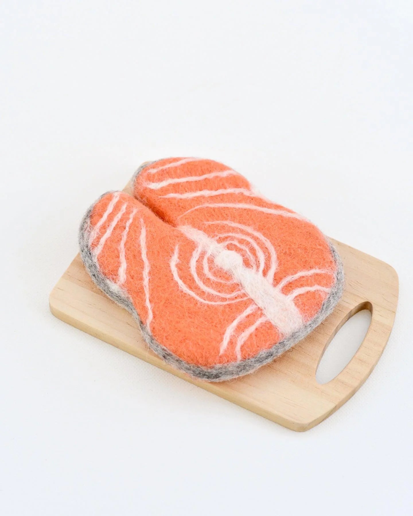 Tara Treasures - Felt Salmon Slice for Play Shop