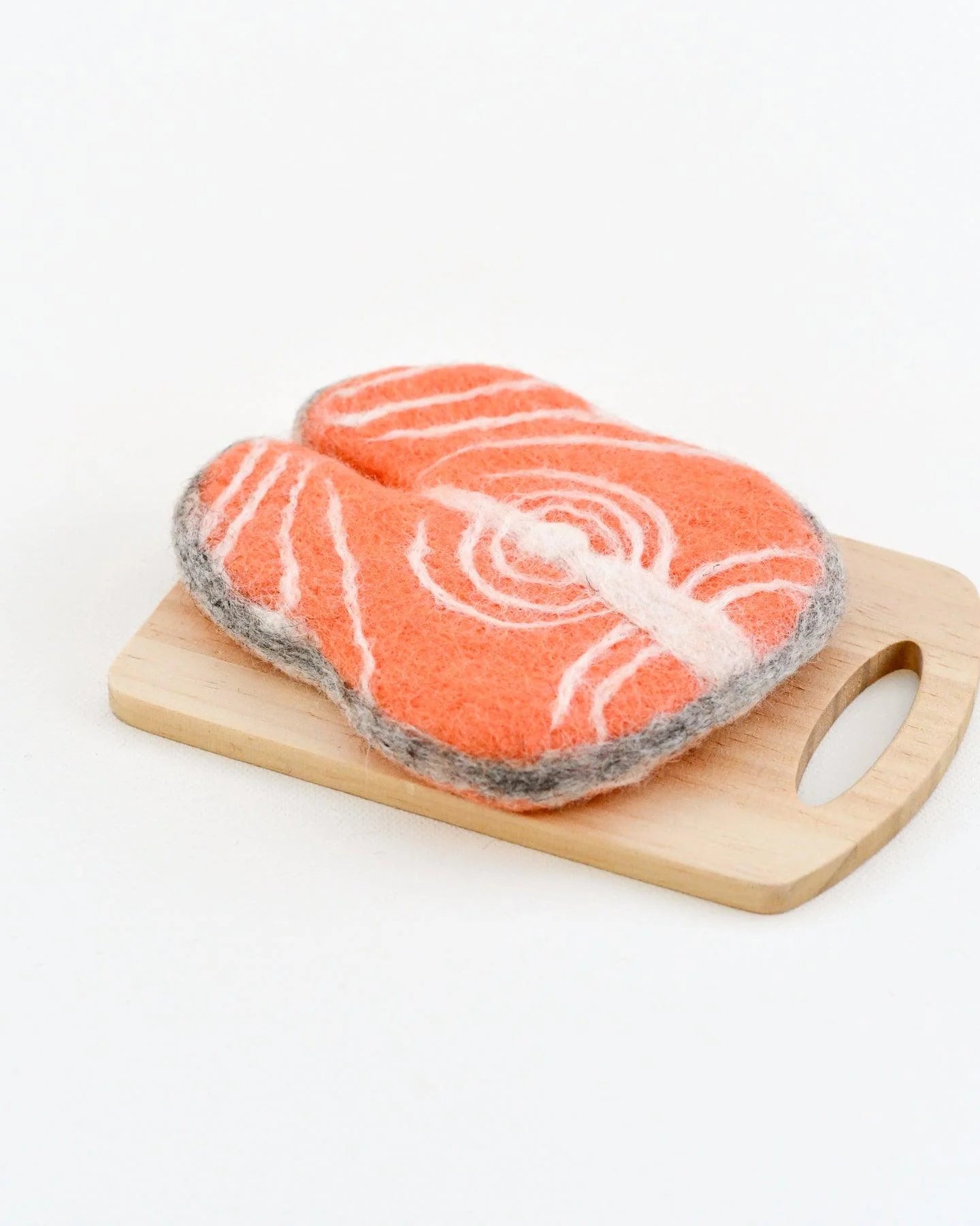 Tara Treasures - Felt Salmon Slice for Play Shop