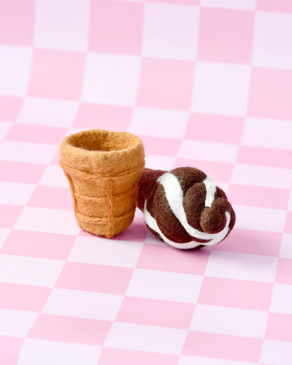 Tara Treasures - Felt Chocolate Soft Serve Ice Cream