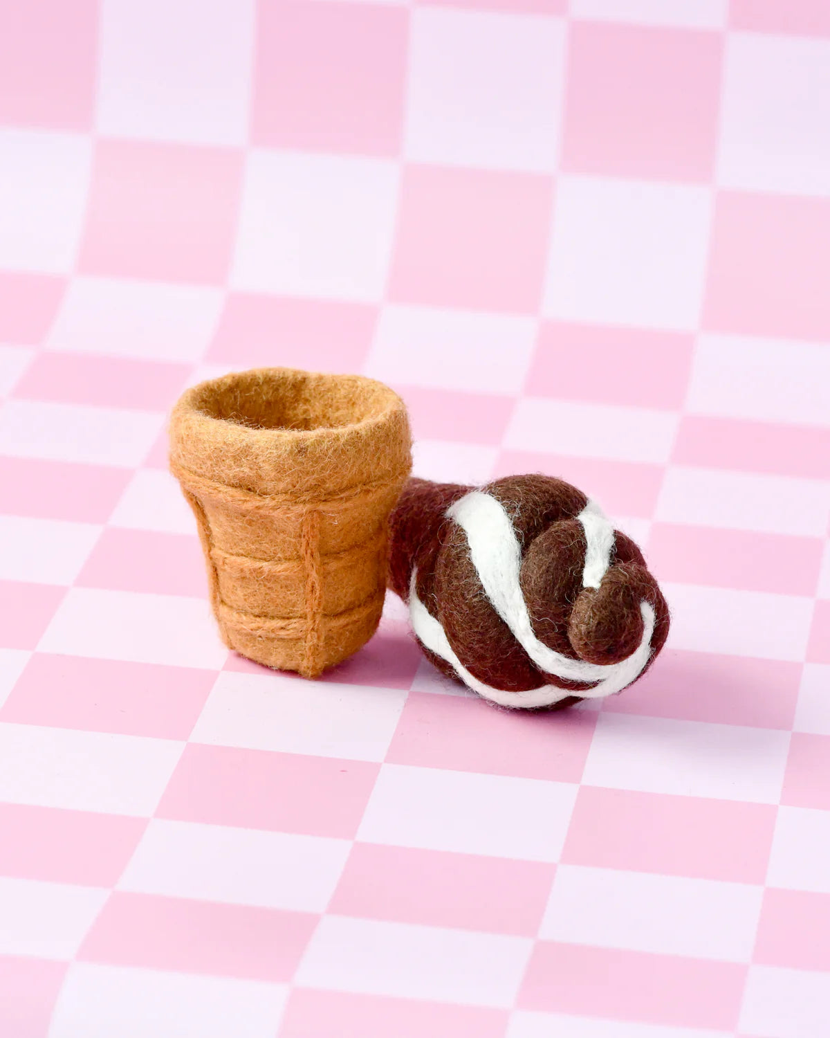 Tara Treasures - Felt Chocolate Soft Serve Ice Cream