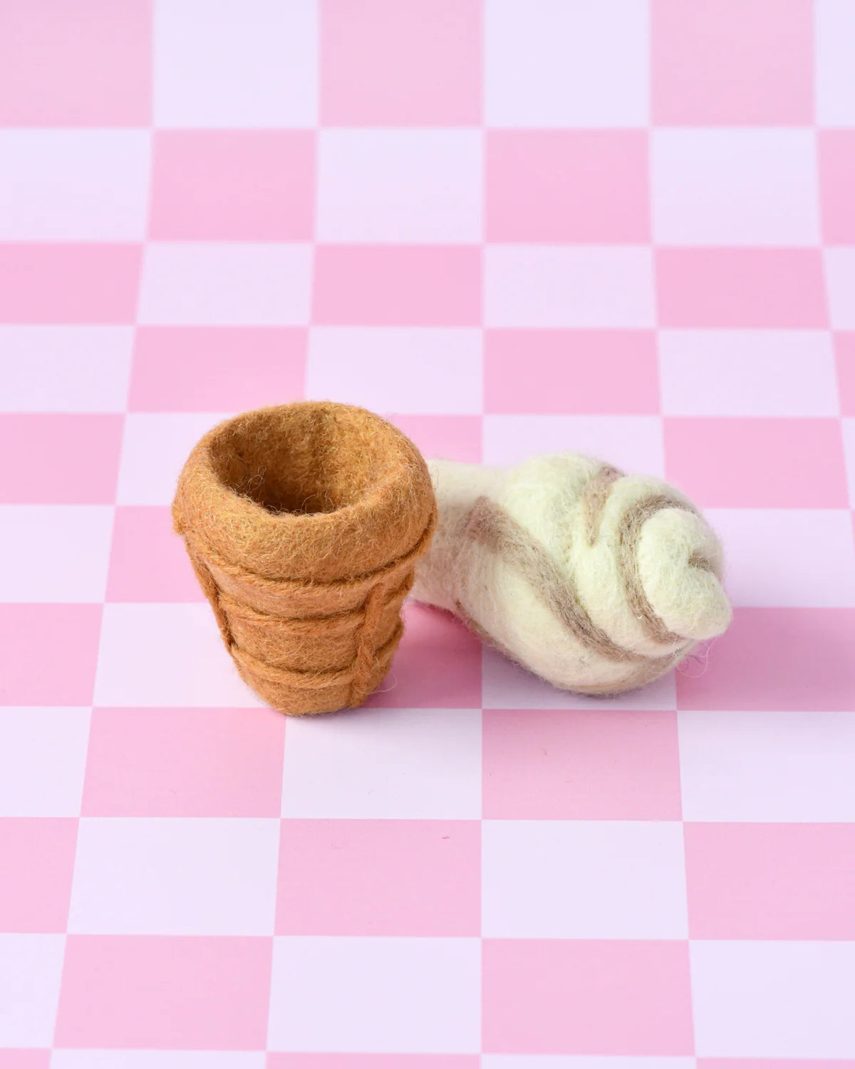 Tara Treasures - Felt Vanilla Soft Serve Ice Cream