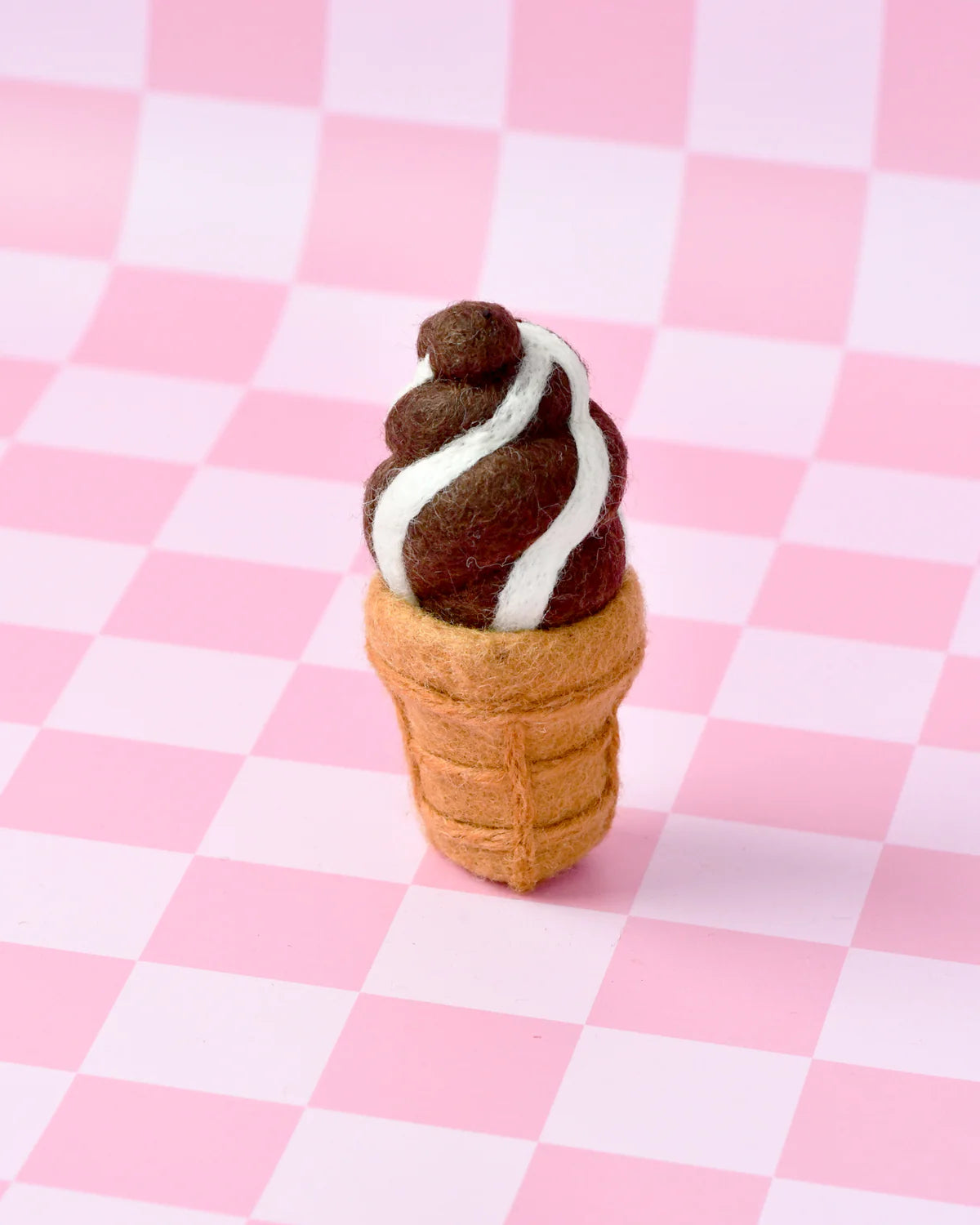 Tara Treasures - Felt Chocolate Soft Serve Ice Cream