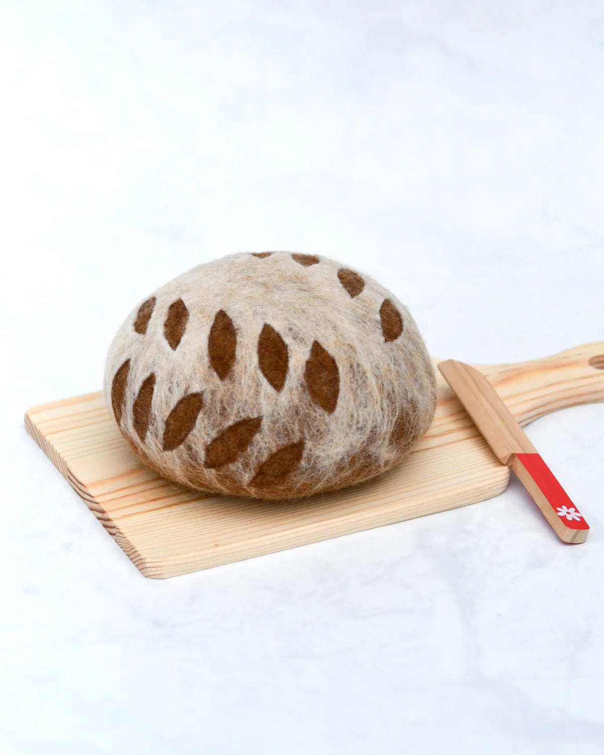 Tara Treasures - Felt Sourdough Bread with Leaf Cut