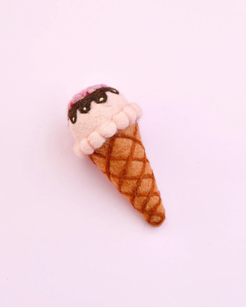 Tara Treasures - Felt Strawberry Sorbet Ice Cream