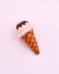 Tara Treasures - Felt Strawberry Sorbet Ice Cream