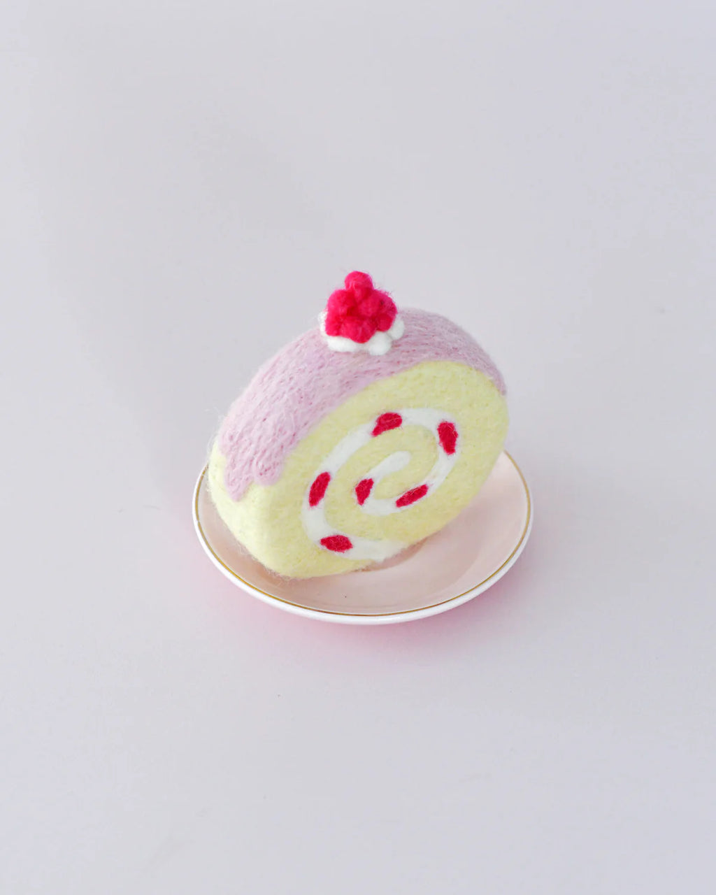 Tara Treasures - Felt Strawberry Swiss Roll