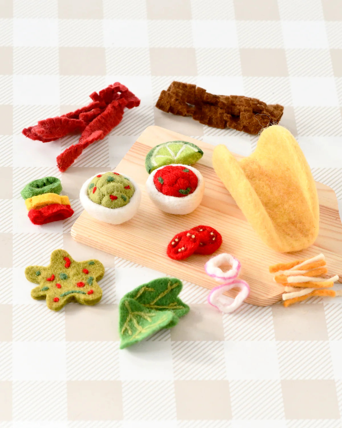 Tara Treasures - Felt Taco Play Food Set
