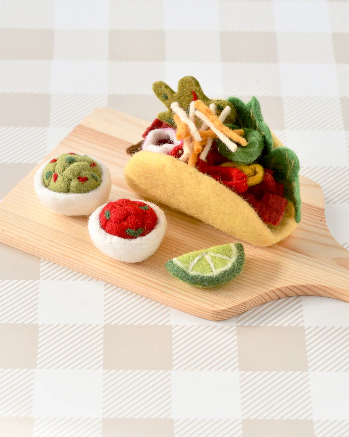 Tara Treasures - Felt Taco Play Food Set