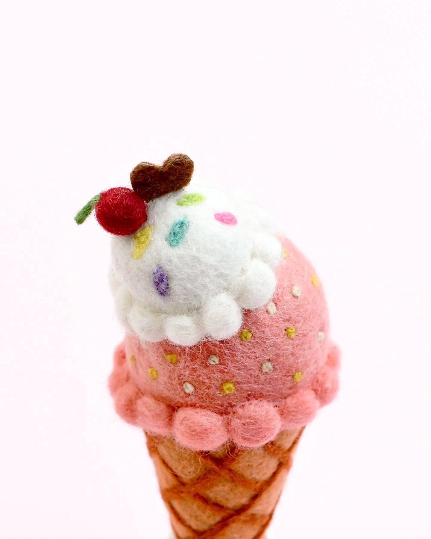 Tara Treasures - Felt Watermelon and Coconut Sorbet Ice Cream (2 Scoops)