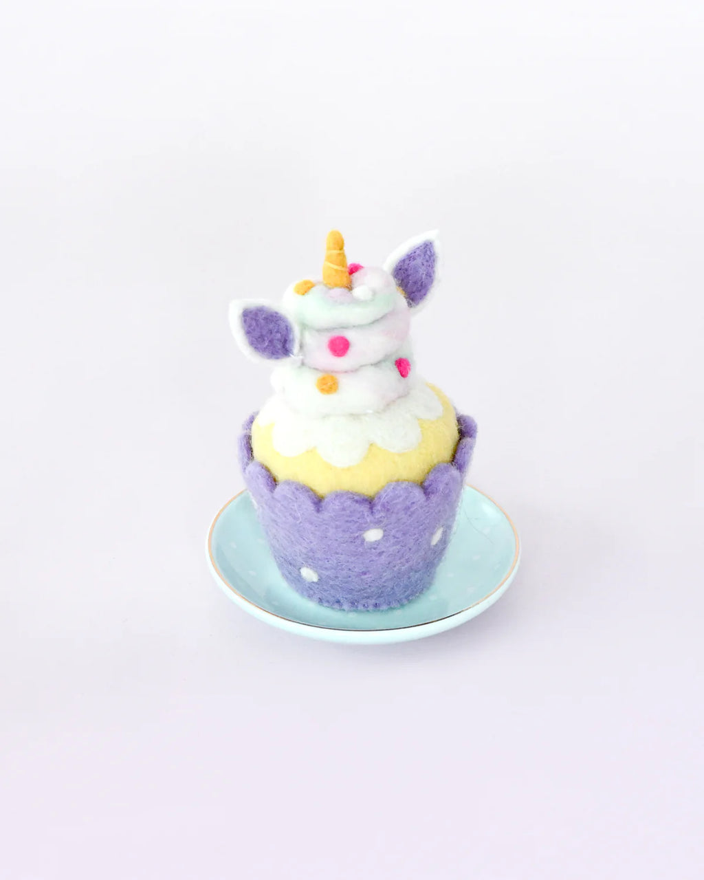 Tara Treasures - Felt Purple Unicorn Cupcake
