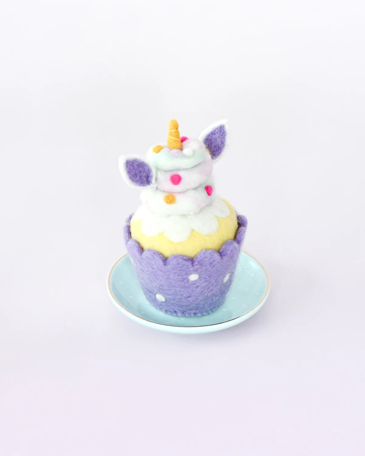 Tara Treasures - Felt Purple Unicorn Cupcake