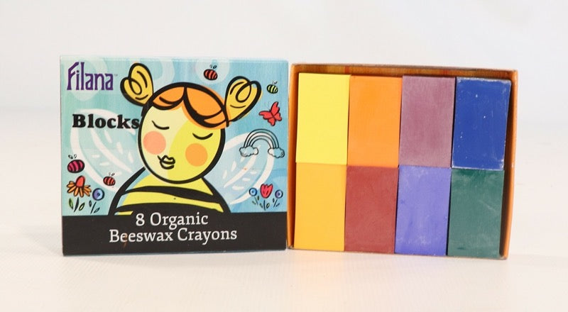Filana Beeswax Crayons, Rainbow Blocks 8