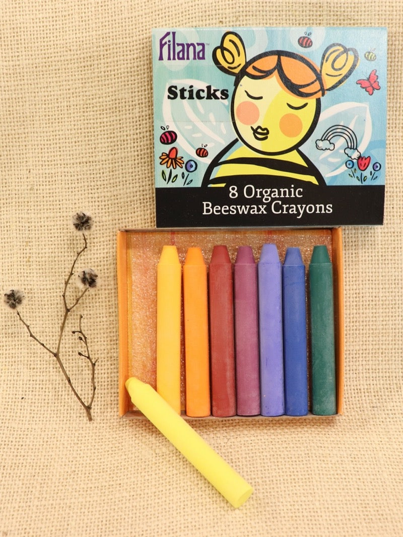 Filana Beeswax Crayons Rainbow Sticks 8